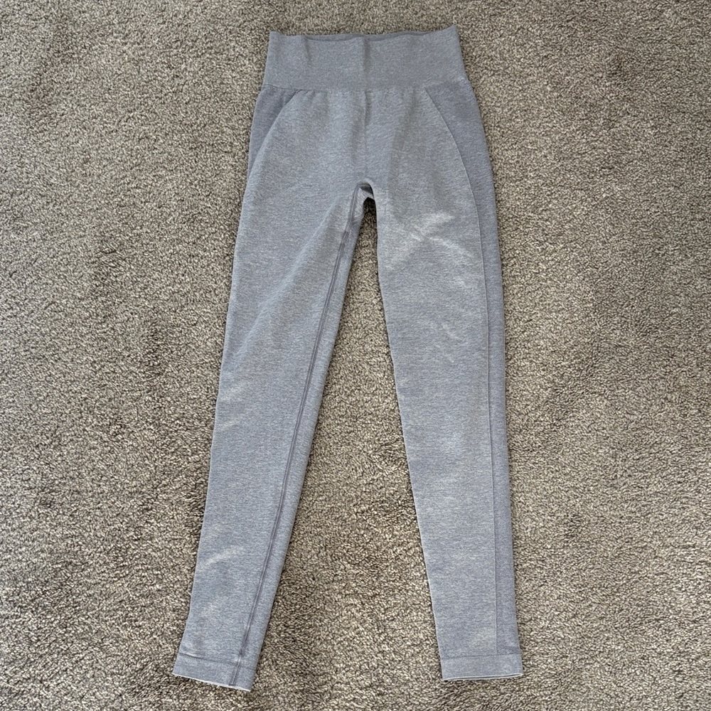 Gray Gymshark High-Waisted Leggings